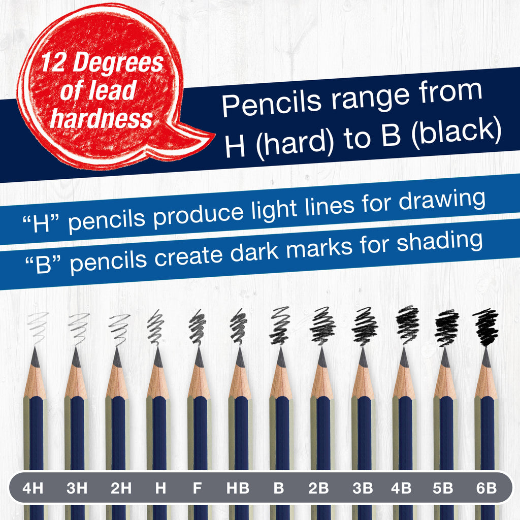 12 Count Goldfaber Graphite Pencil Sketch Set