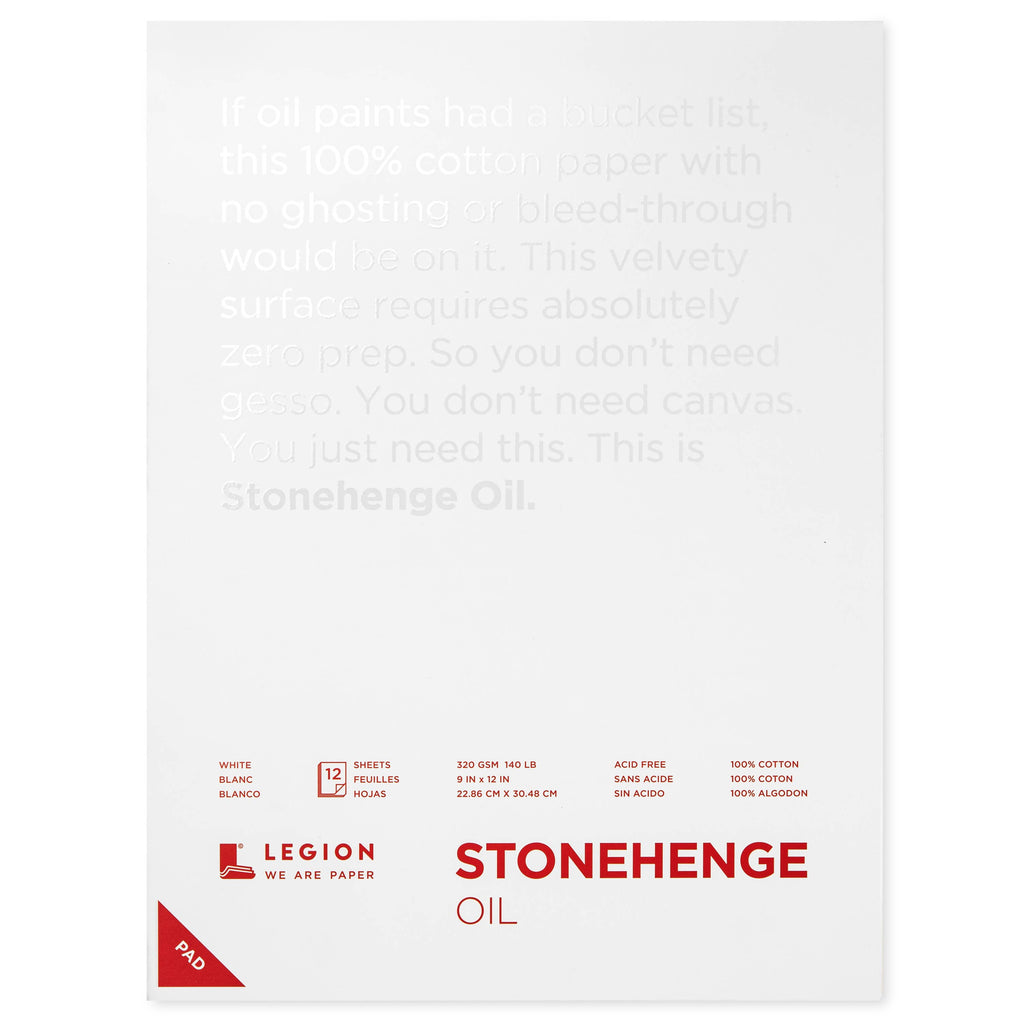 Stonehenge Oil Paper Pad - Oil Painting and Oil Pastels