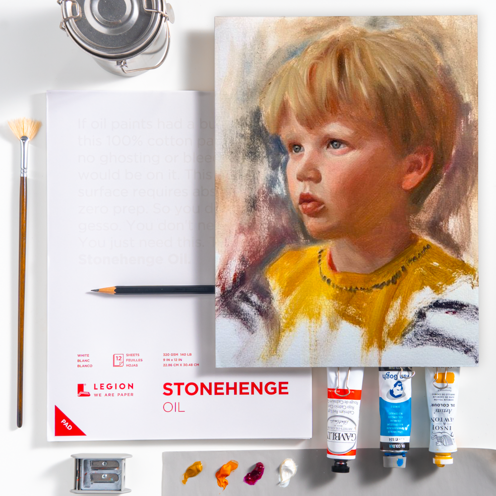 Stonehenge Oil Paper Pad - Oil Painting and Oil Pastels