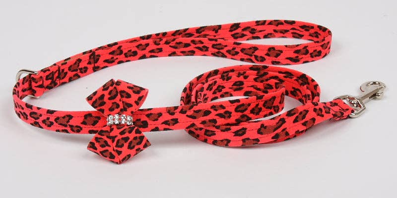Nouveau Bow Leash-Jungle Prints