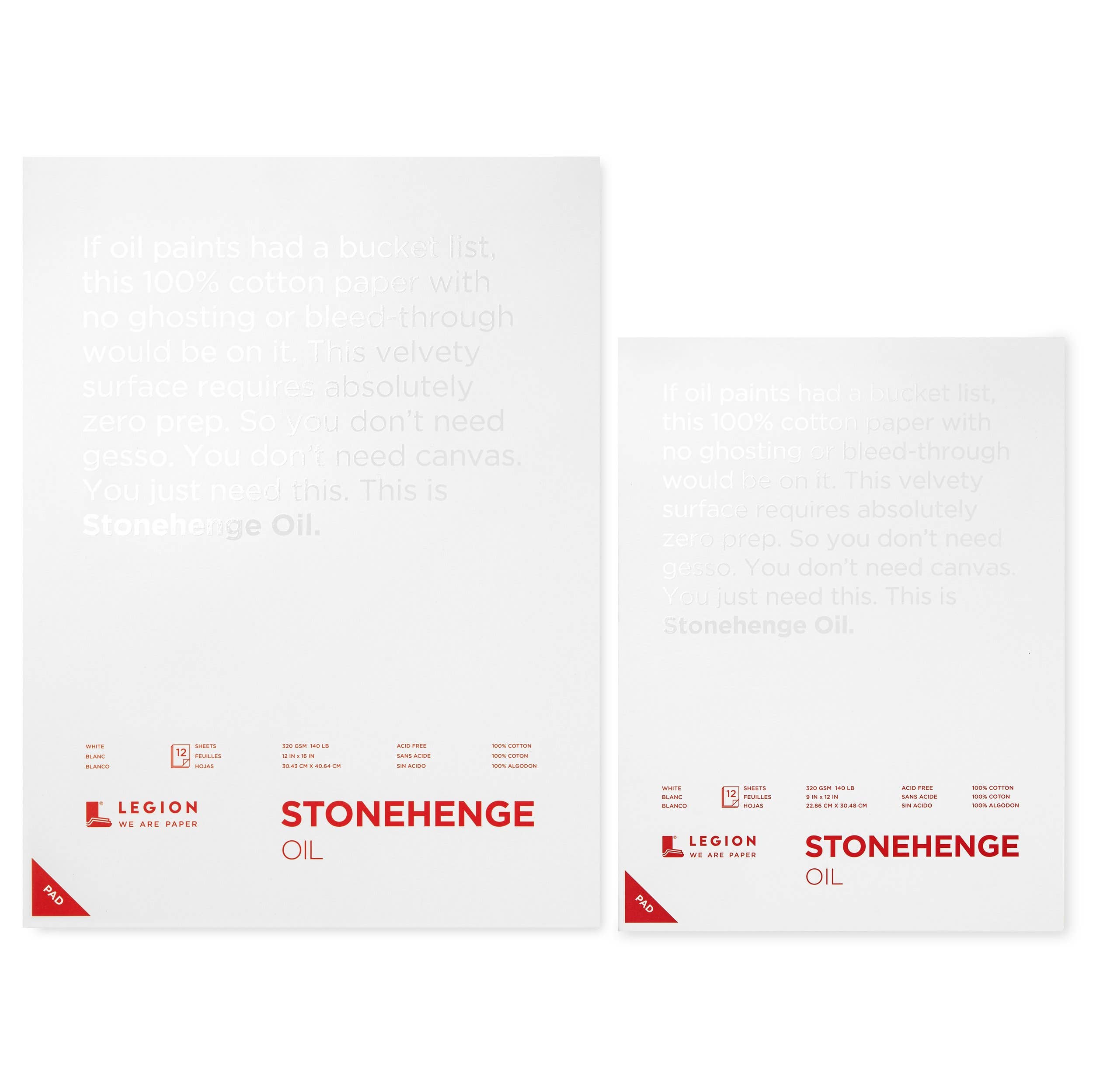 Stonehenge Oil Paper Pad - Oil Painting and Oil Pastels