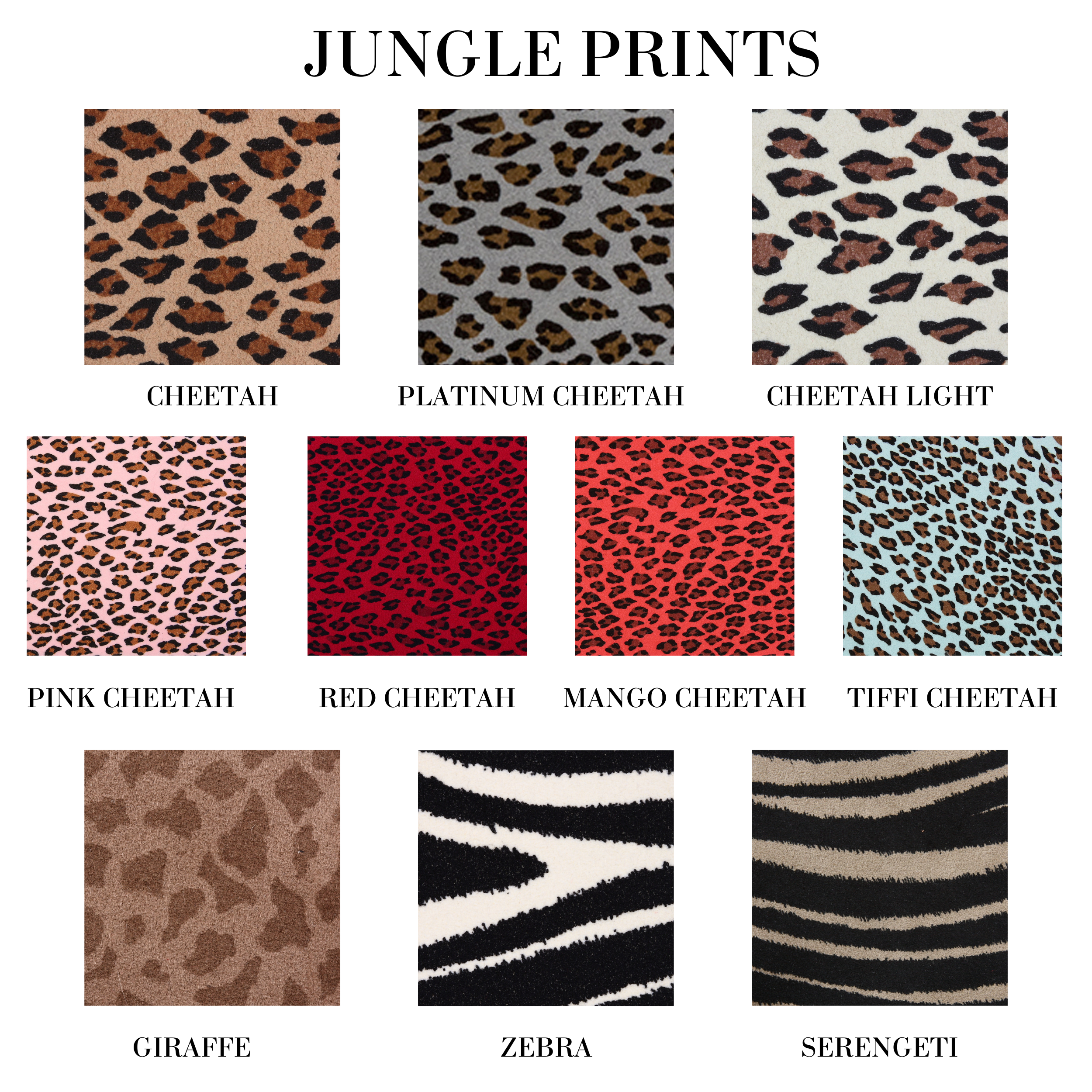 Tinkie's Garden Flower Step In Harness- Jungle Prints