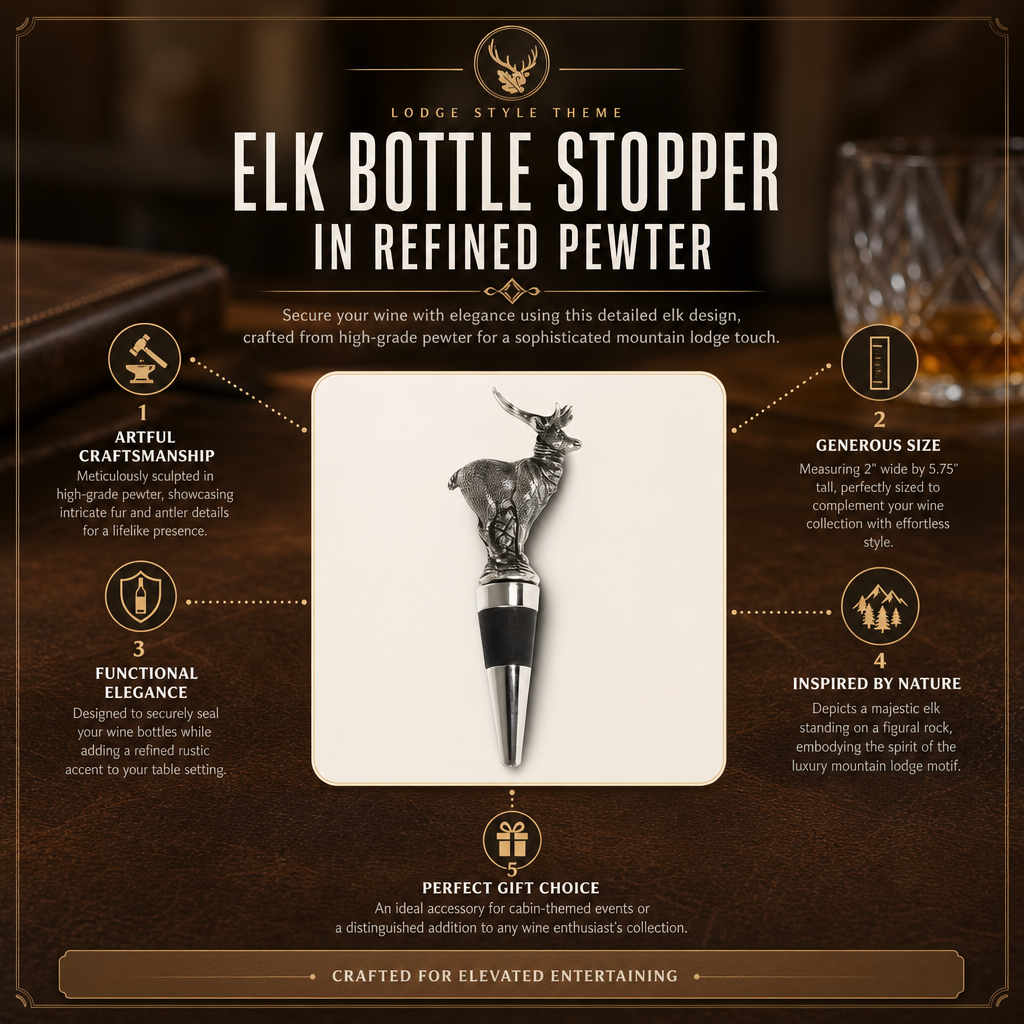 Elk Bottle Stopper