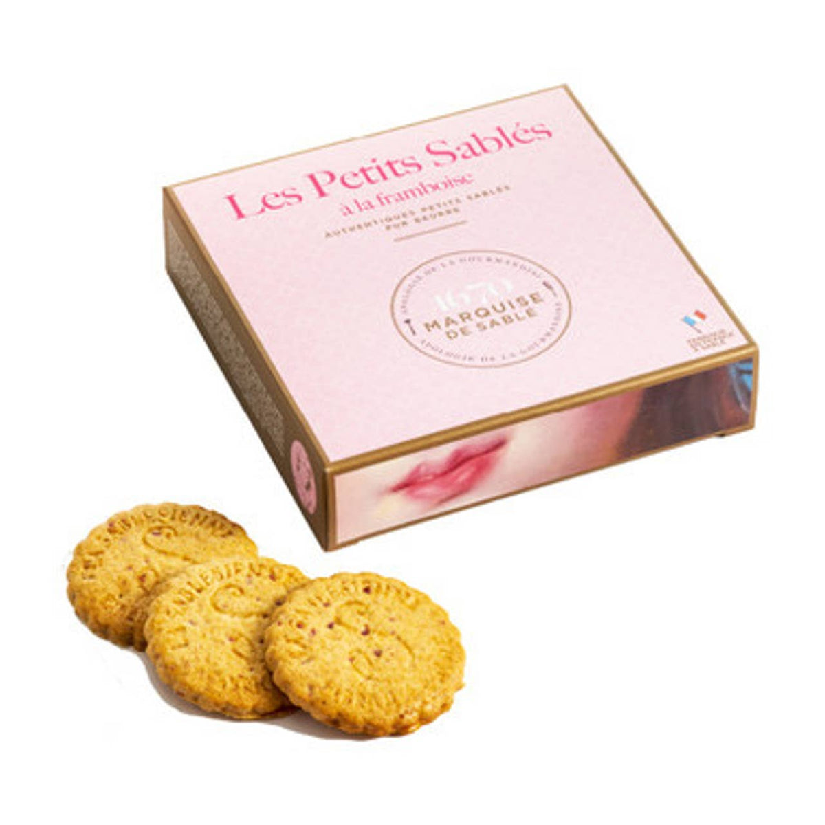 La Sablesienne Shortbread Cookies with Raspberry 3.5oz