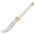 Jean Dubost Mini Cheese Knife Ivory with Brass Detail