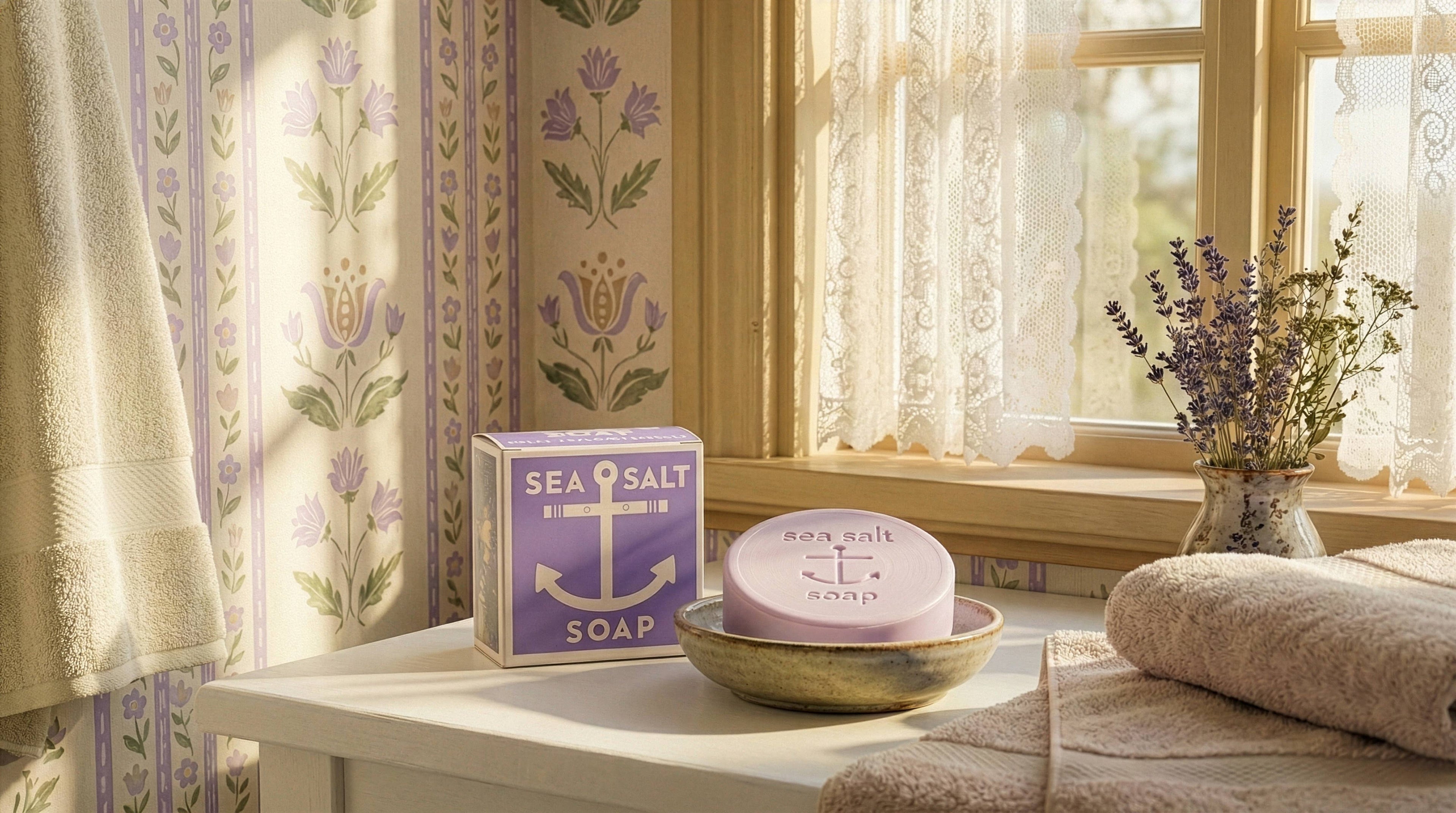 Sea Salt Lavender Bar Soap – Triple Milled Natural Lavender