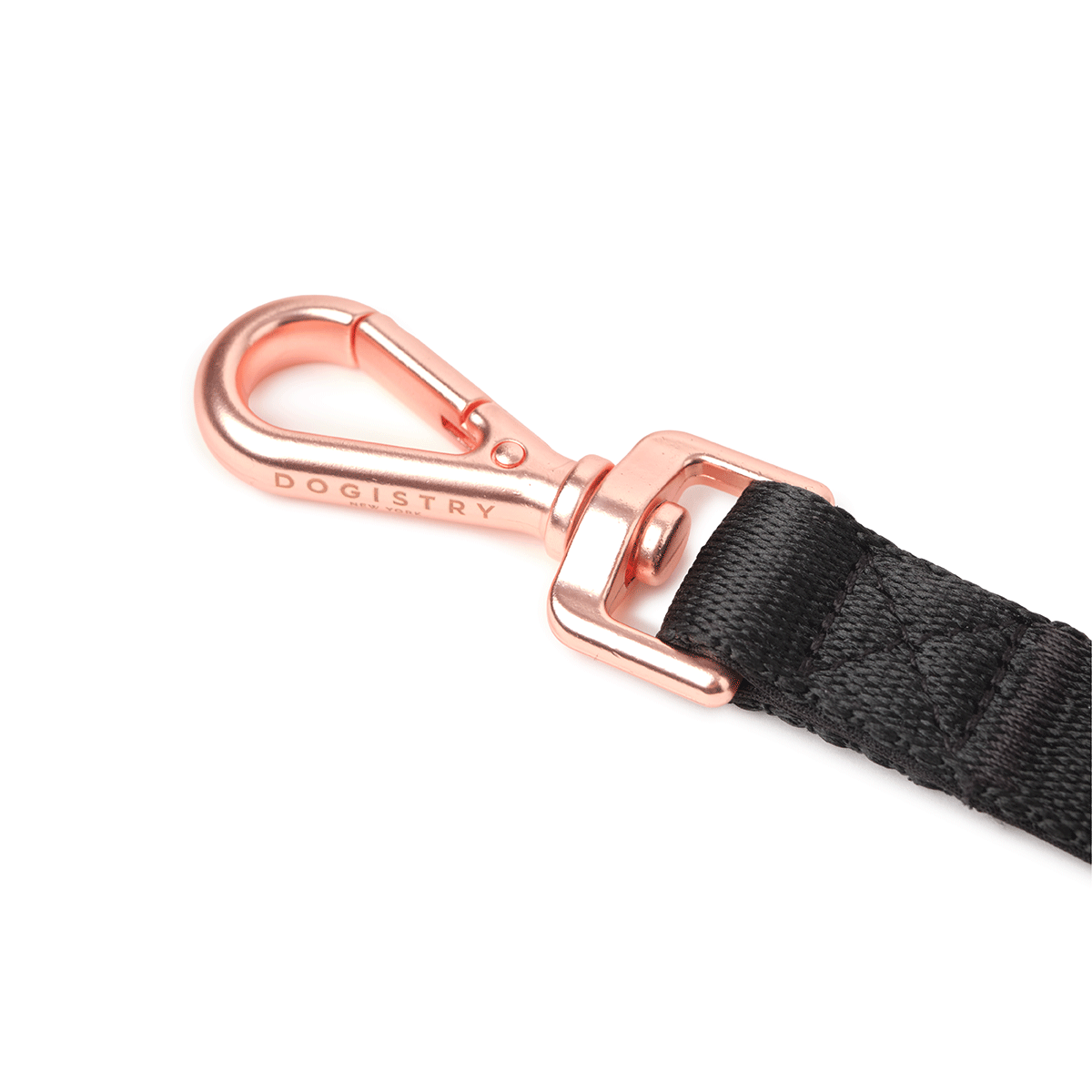 Metro Hands Free Leash – Black / Matte Rose Gold