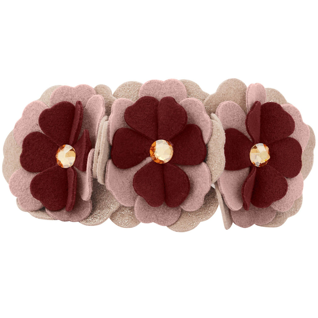 Rosewood Spice Flower 1/2" Collar