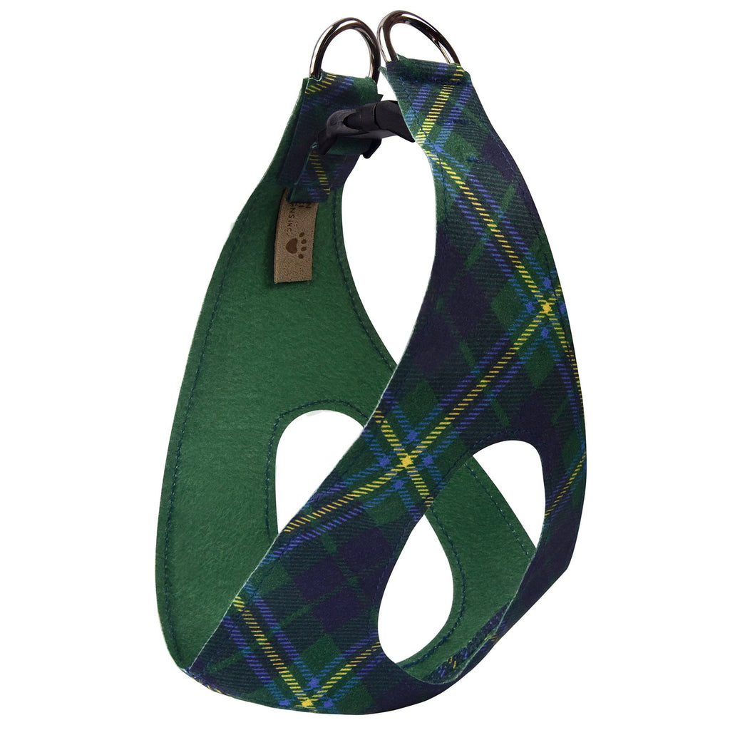Plain Step In Harness-Forest Plaid