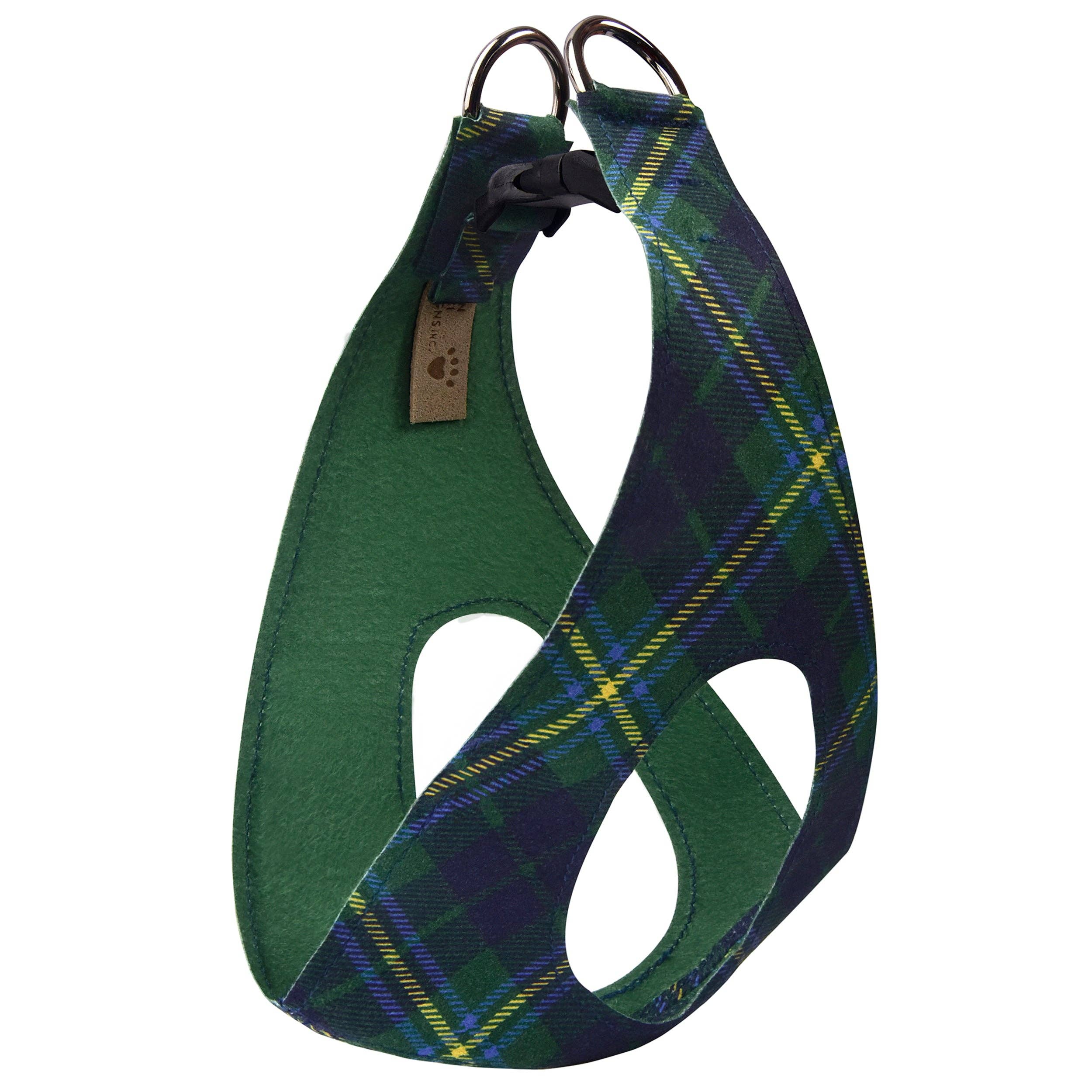 Plain Step In Harness-Forest Plaid
