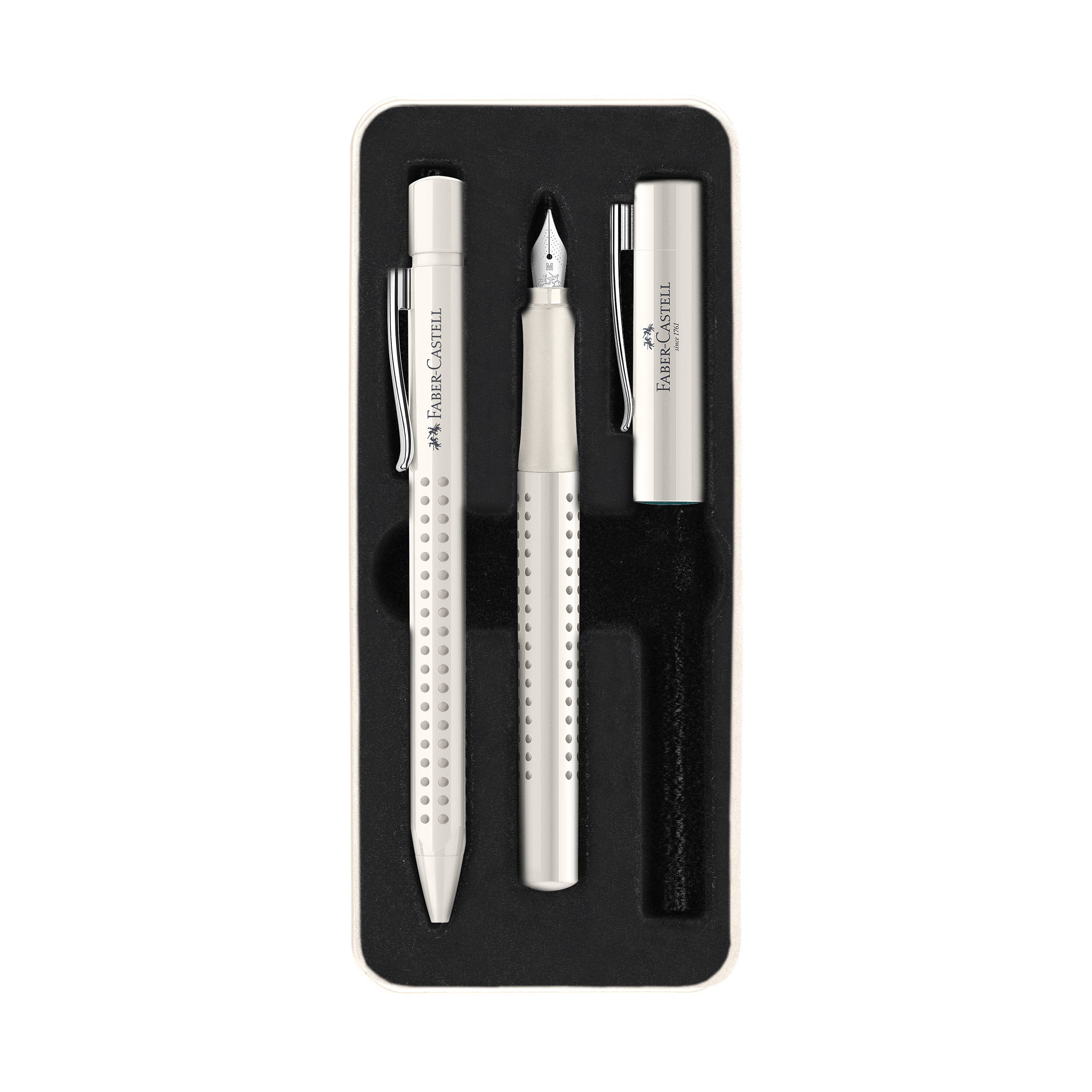 Grip 2010 Fountain & Ballpoint Pen Gift Set, Coconut Milk