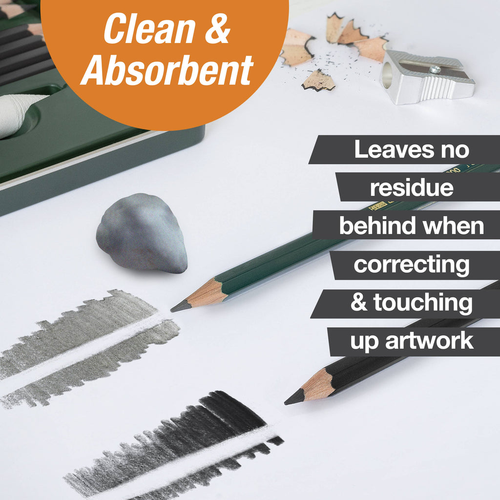 Kneadable Art Eraser, Grey - Box of 18