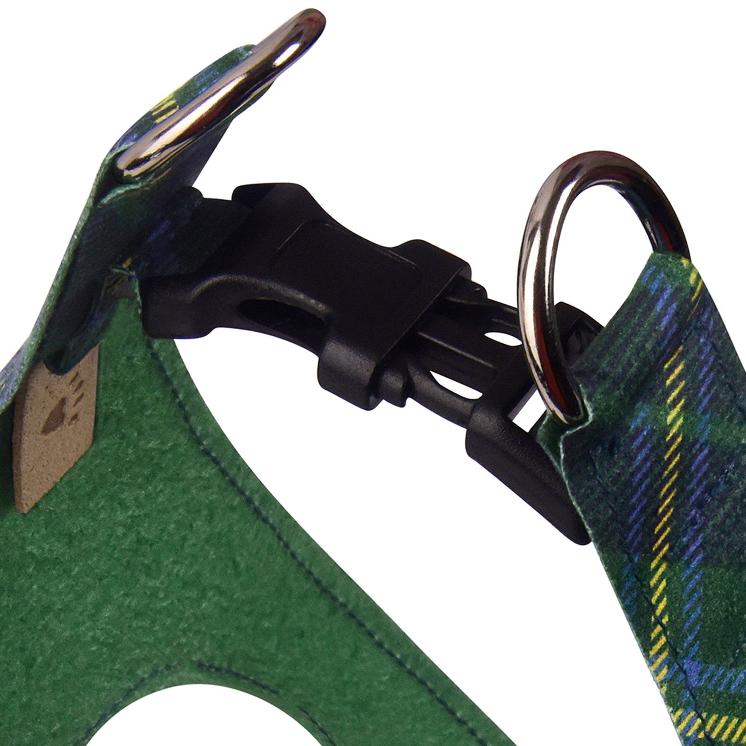 Plain Step In Harness-Forest Plaid