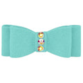 Plain Hair Bow - Tiffi Blue