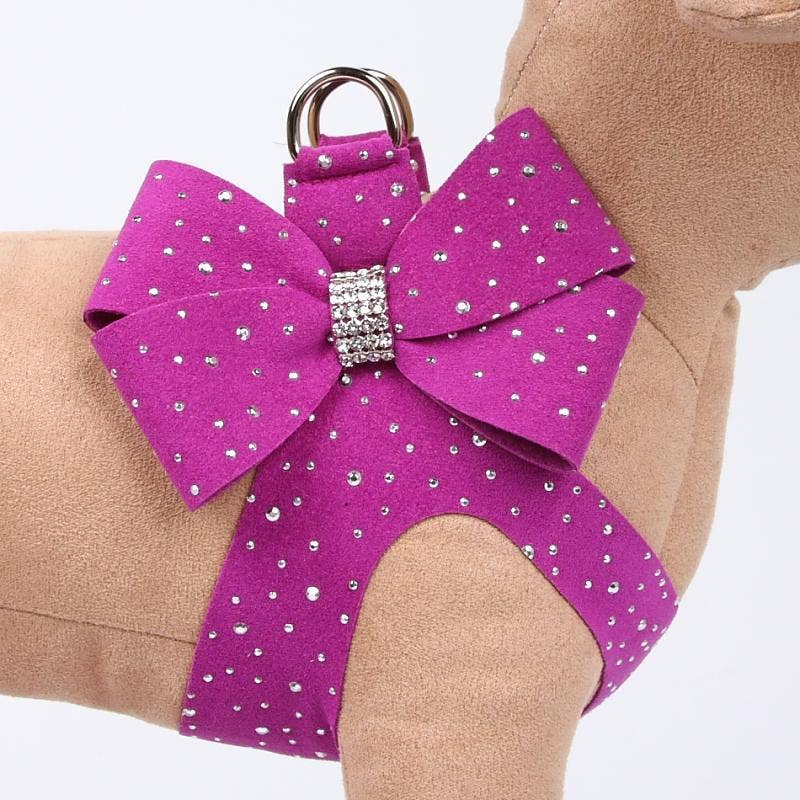 Silver Stardust Nouveau Bow Step In Harness