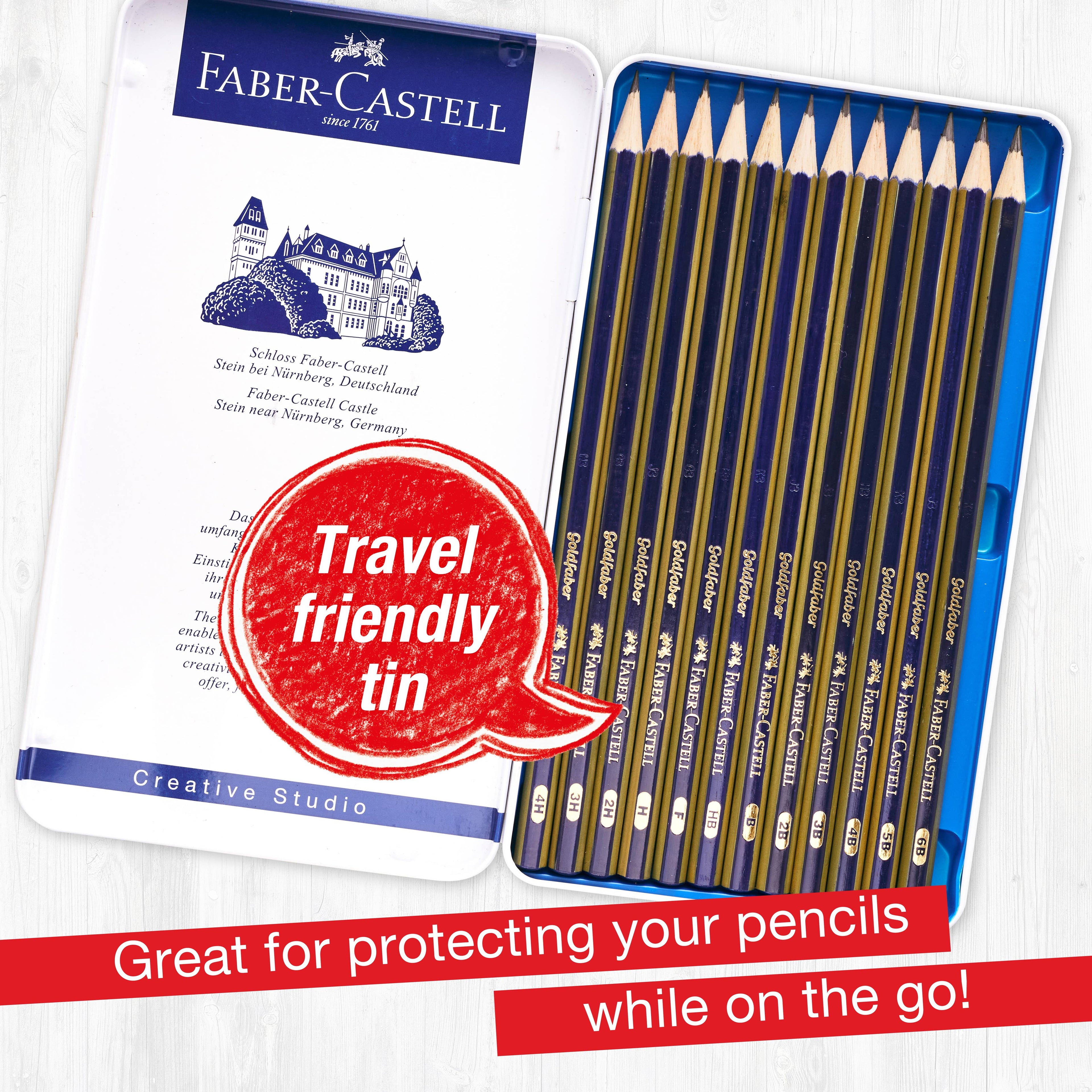 12 Count Goldfaber Graphite Pencil Sketch Set