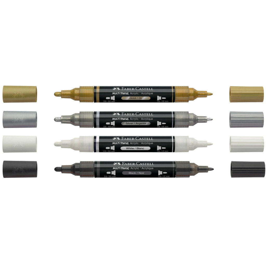 Multimark Acrylic Paint Markers - 4 Ct Classic Colors - #FC186040