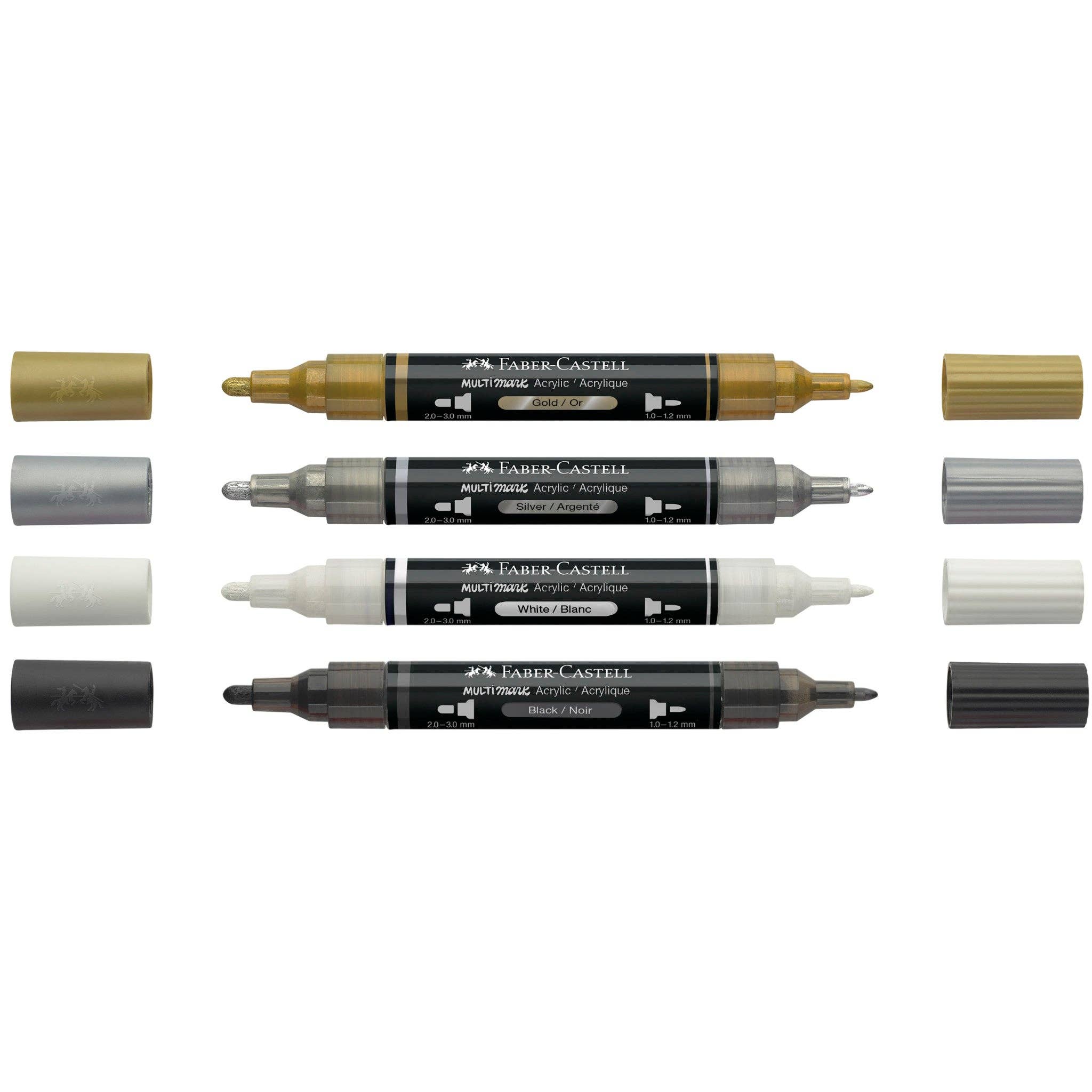Multimark Acrylic Paint Markers - 4 Ct Classic Colors - #FC186040