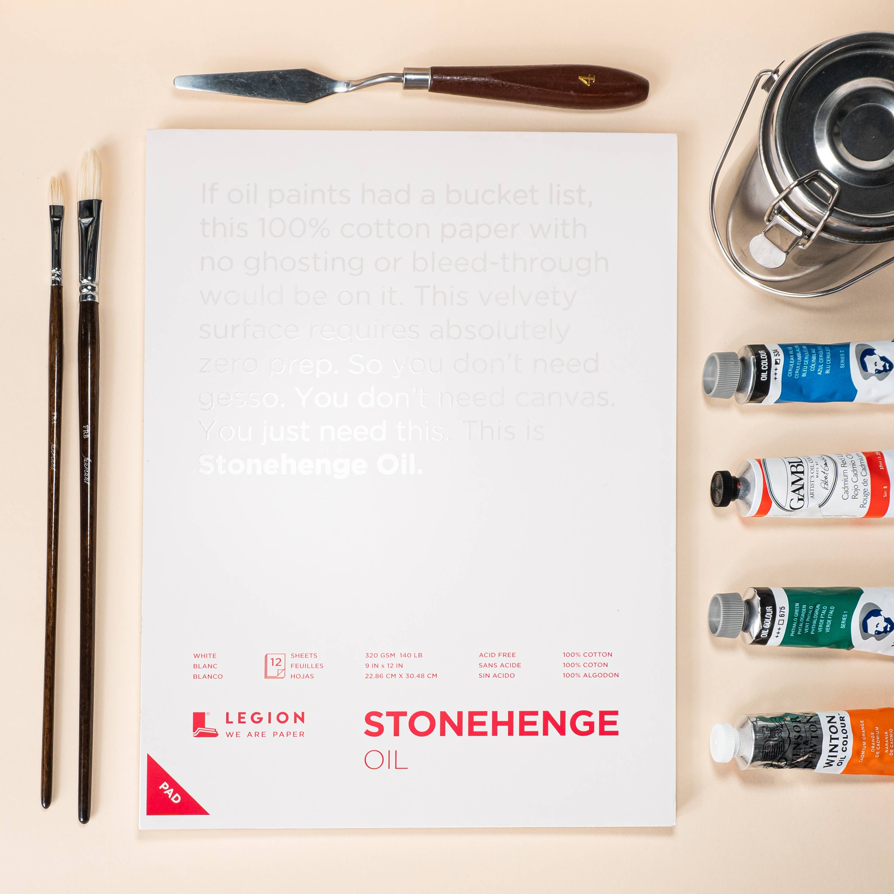 Stonehenge Oil Paper Pad - Oil Painting and Oil Pastels